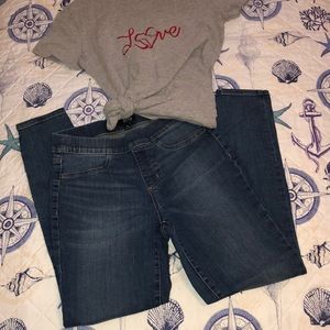 a.n.a elastic waist skinny jeans